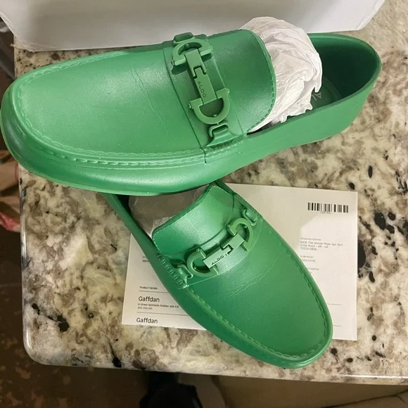 Aldo Green Loafers for Men size 10 - Picture 3 of 4